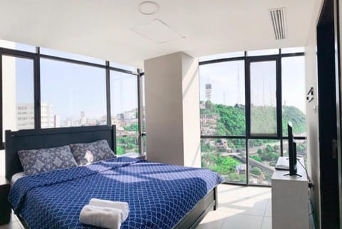 Bed, View (from property/room), Photo of the whole room, Bedroom, Mountain view