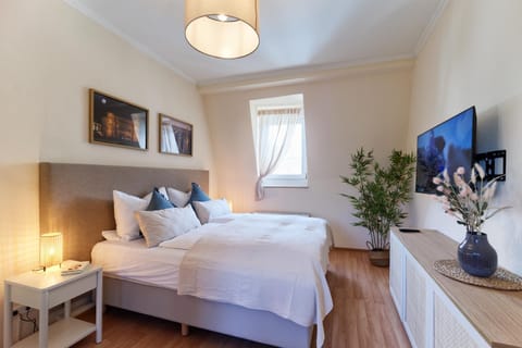 Bed, TV and multimedia, Photo of the whole room, Bedroom