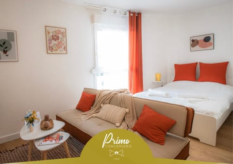 Property building, Bed, Living room