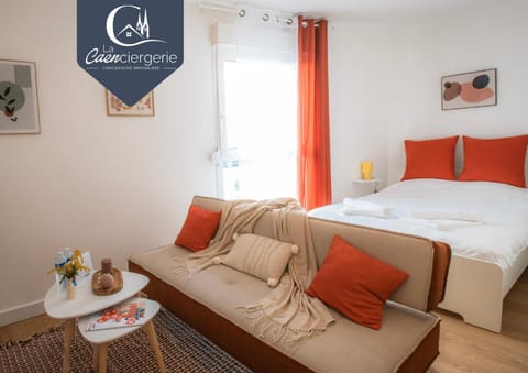 Property building, Bed, Living room