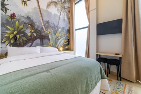 Bed, TV and multimedia