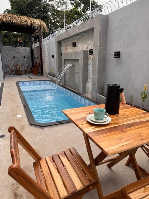 Patio, Pool view
