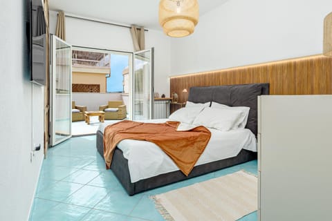 Property building, Living room, Bedroom