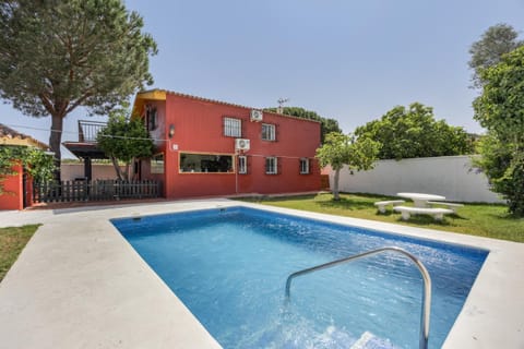 Property building, Living room, Swimming pool