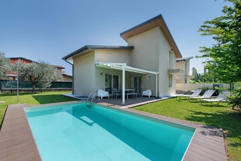 Property building, Living room, Swimming pool