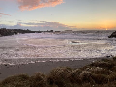 Natural landscape, Beach, Sunset