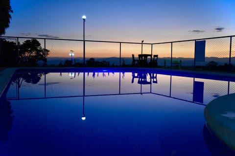 Natural landscape, Pool view, Sunset