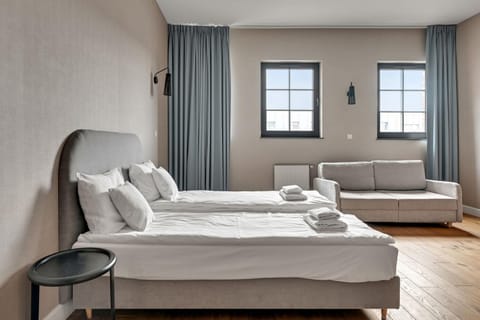 Bed, Living room, Seating area