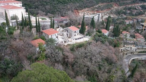 Property building, Neighbourhood, Natural landscape, Bird's eye view