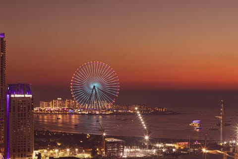 Night, Natural landscape, Bird's eye view, City view, Sea view