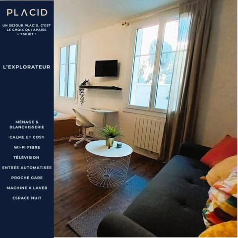 L'Explorateur - Gare - Cozy - Wifi - TV Apartment in Tours