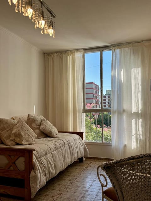 Bed, Living room, Seating area