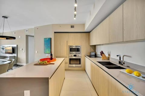 Kitchen or kitchenette, oven, stove