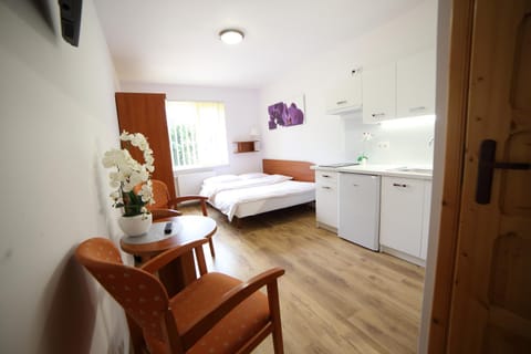 Kitchen or kitchenette, Photo of the whole room, Seating area, Bedroom