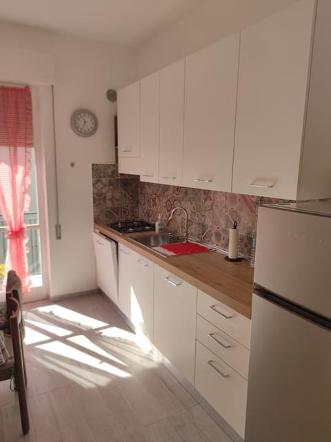 Kitchen or kitchenette, dishwasher, oven, stove