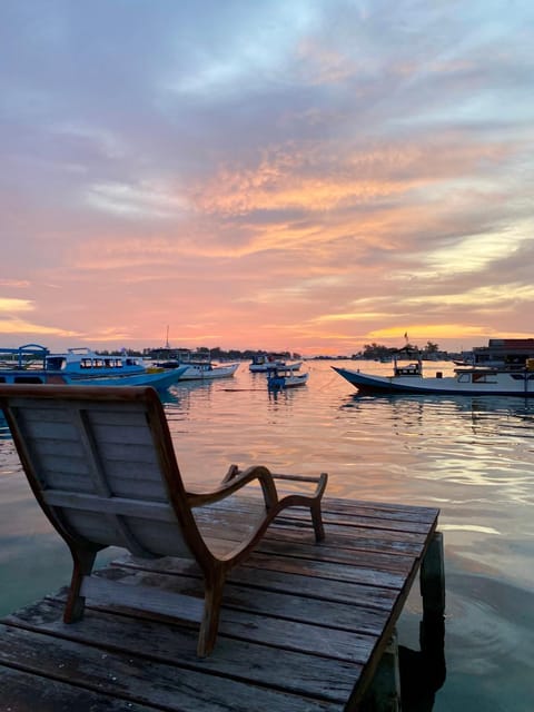 Natural landscape, Sea view, Sunset
