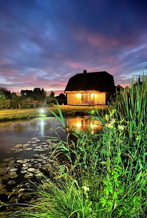 Property building, Night, Natural landscape, Lake view