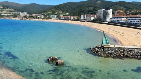 Beach, Mountain view, Sea view