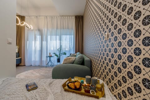 Bed, Living room, Bedroom