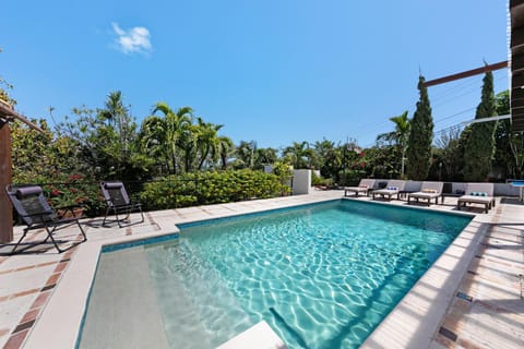 Patio, Day, Natural landscape, Garden, Garden view, Pool view, Swimming pool