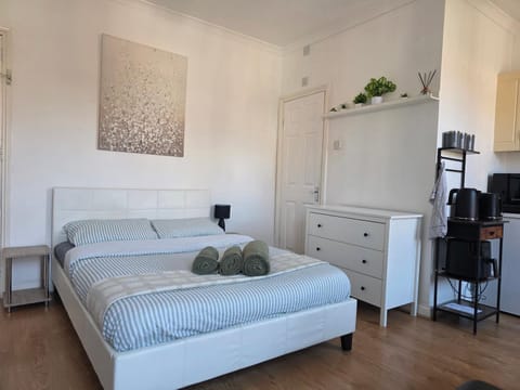 Bed, Kitchen or kitchenette, Seating area, Bedroom