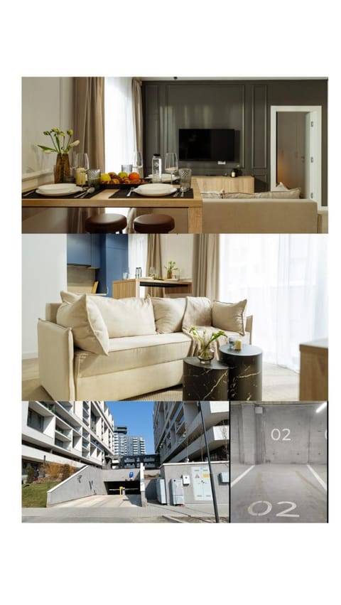 Kitchen or kitchenette, Living room, Business facilities, Seating area, Dining area, Parking, acessibility