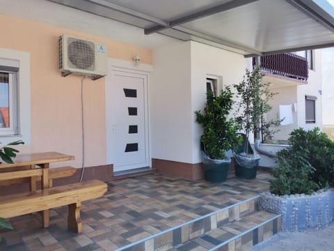 Property building, Patio, Day, View (from property/room), Balcony/Terrace, air conditioner