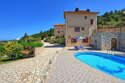 Property building, Pool view, Swimming pool, sunbed