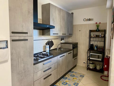 Kitchen or kitchenette, dishwasher, stove