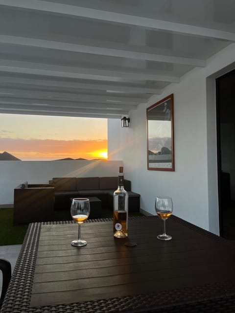 Natural landscape, Dining area, Mountain view, Sunset