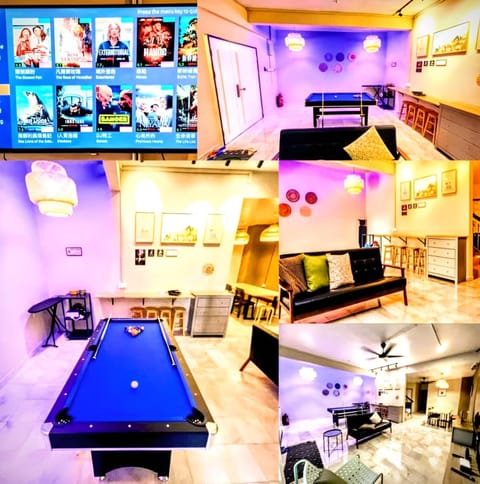 Billiard, TV and multimedia, Living room, Lobby or reception, Seating area, On site, Family