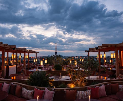 Restaurant/places to eat, Night, Bird's eye view, View (from property/room), City view, Sunset