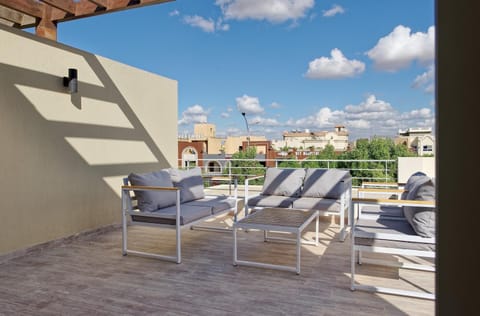 Property building, View (from property/room), Balcony/Terrace, Seating area