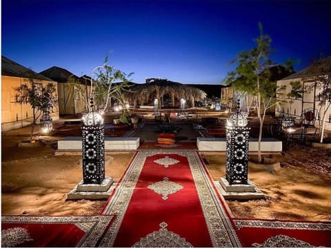 Patio, Night, Garden view