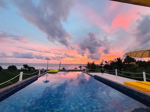 Natural landscape, Sea view, Swimming pool, Sunset, sunbed