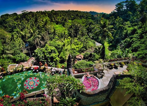 Property building, Bird's eye view, Garden, View (from property/room), Garden view, Mountain view, River view, Open Air Bath, Bath