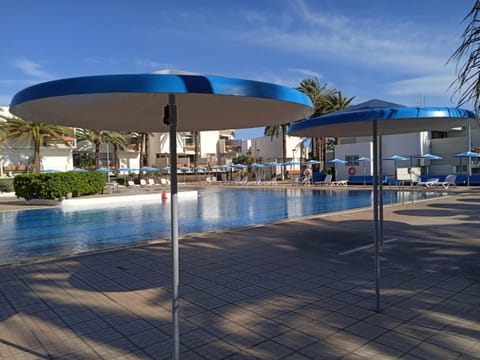 Pool view, Swimming pool, sunbed