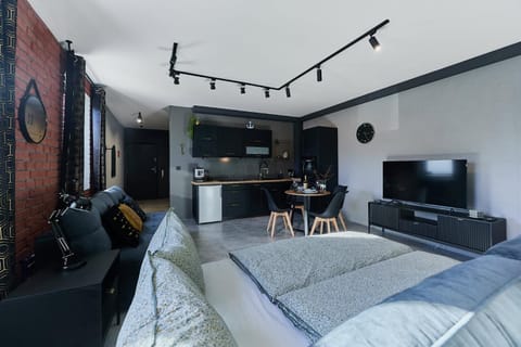 Kitchen or kitchenette, Living room, Bedroom