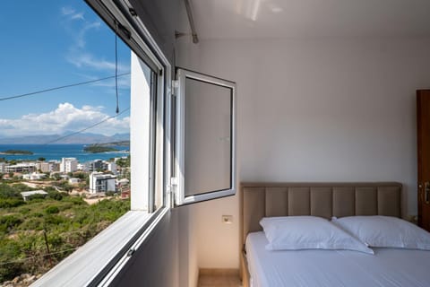 Bed, Day, View (from property/room), Bedroom, Sea view