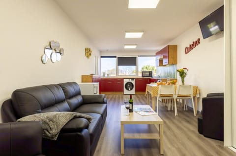 Living room, Dining area, kitchen, air conditioner