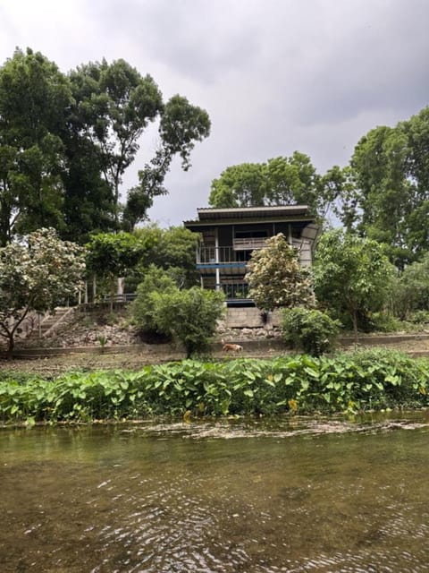 Property building, Natural landscape, Lake view