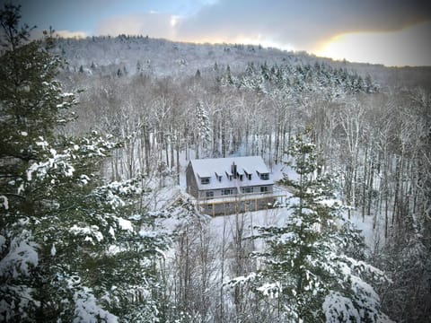 Property building, Winter, Mountain view