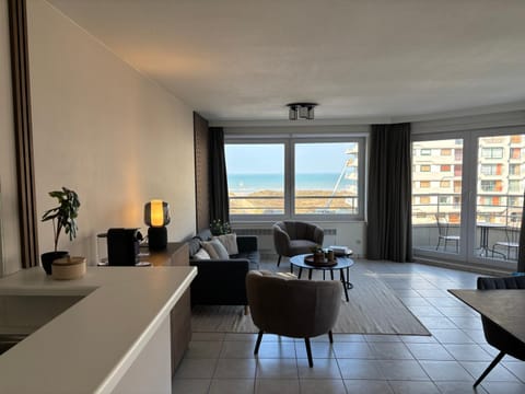 Living room, Seating area, Sea view