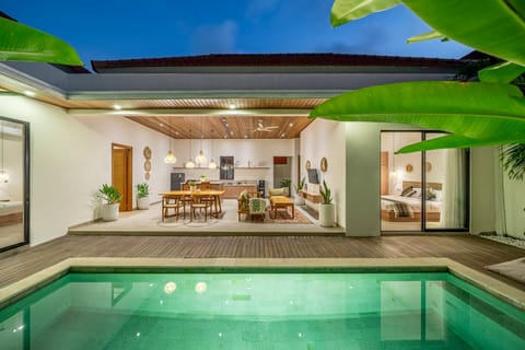 Living room, Dining area, Pool view, Swimming pool