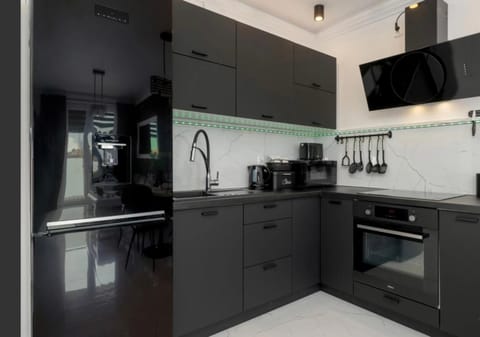Kitchen or kitchenette, oven, stove