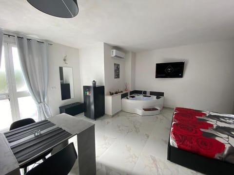 Kitchen or kitchenette, Living room, Photo of the whole room, Seating area, Bedroom
