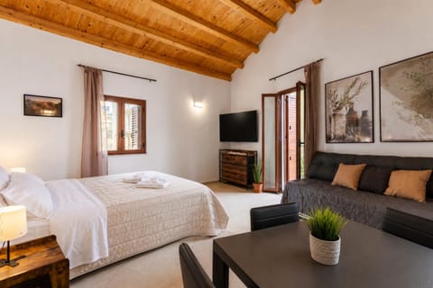 Bed, TV and multimedia, Balcony/Terrace, Photo of the whole room, Bedroom