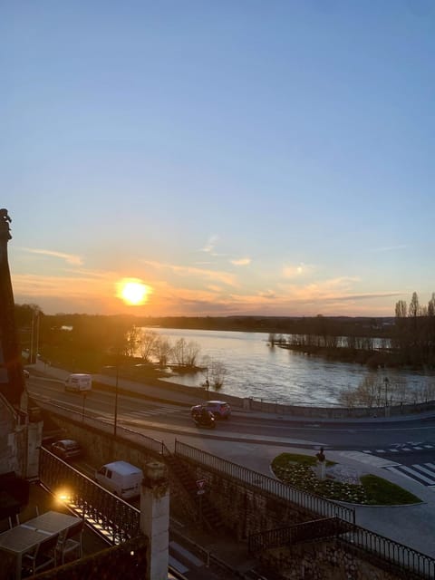 Natural landscape, River view, Sunset