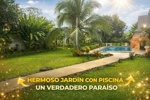 Natural landscape, Garden, Swimming pool, Inner courtyard view