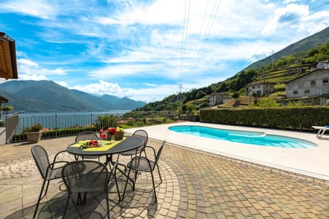 Property building, Living room, Swimming pool